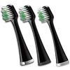 Waterpik Triple Sonic Testine di ricambio per spazzolino da denti, 3 pezzi, colore nero