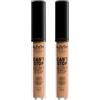 NYX Professional Makeup Correttore Can't Stop Won't Stop Tonalità 15 Caramel Liquido Multiuso Lunga Tenuta 24h Waterproof Ultra Pigmentato Corregge Scolpisce e Illumina - 2 Correttori da 3,5ml