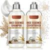 SANZHUAN Set shampoo e balsamo all'acqua di riso, 575,2 g compreso estratto di riso, rinforza e rivitalizza i capelli, nutre i capelli danneggiati, cura idratante e ispessente dei capelli, anti caduta dei