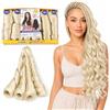 Ser Mulher Extension Per Treccine Africane con Capelli Ondulati 70CM, 480GR 1 pacco per Completare il tuo Look (613 Platinum Blonde)