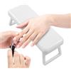 Generic Poggiamani per unghie, comodo bracciolo per unghie, cuscino per manicure stabile, bracciolo portatile per unghie, supporto pieghevole per nail tech, unghie acriliche