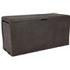 Keter Baule Samoa 270L, Finitura Effetto Legno, Marrone, 116,7 x 44,7 x 57 H Cm
