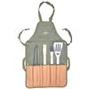 Esschert Design - Grembiule con Grill Posate, Verde, 45.5 X 2.5 X 87.5, gt91
