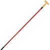 Generico Rastrello per raccolta olive 9 denti in PVC con pertica telescopica acciaio 2 stadi con ghiera a vite - Attacco conico Ø22 mm - Ideale per olive e frutti (mt. 1,60 - 3)