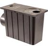 ScarMaxx - Scarico per grondaia - Canalina di Raccolta Acqua piovana DN 110 - Scarico a Pavimento Compatibile con grondaie 50-110 mm - Plastica, Nero - 31,9x15,2x21,8cm - Scarico Laterale