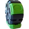 FCMP Outdoor HOTFROG - Compostiera rotante da giardino a camera singola, mezza dimensione, per compostaggio da giardino, (HF-RC2000WB-GRN), nero e verde (40 litri)