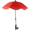 Colcolo Ombrellone da Spiaggia, Sedia a Sdraio, Passeggino, ombrellone, Morsetto Regolabile a 360°, Resistente agli Strappi, per terrazza, Viaggio, Patio, Rosso