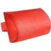 FashionCha Cuscino Poggiatesta per Chaise Longue, Cuscino Ergonomico con Cinghia, Ideale per Esterni, Rosso