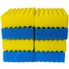 kychenBase CBF-550 / MBF-550 Spugne Filtro Laghetto - Ricambio Materiale Filtrante, Spugne in Schiuma Filtrante per Laghetto (4 x Blu Grossolana, 4 x Gialla Fine)