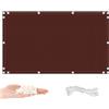 AYLFBFU Ringhiera Balcone Marrone 85x300cm, Resistente alle Intemperie in 165g/m² Ombreggiante Balcone con Fascette e Funi e Facile da Pulire per Balcone Giardino, Piscina