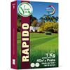 Verdevita Semi per Prato Rapido - Semi per Prato a Germinazione Rapida - Prato Verde Brillante - Prato Veloce e Duraturo - 1 kg per 40m2