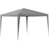 casa.pro Gazebo per Eventi con Copertura Impermeabile Telaio in Accaio Tendostruttura Pieghevole per Giardino Feste e Cerimonie 300x300x255 cm Grigio Scuro