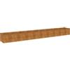 vidaXL Letto Rialzato da Giardino 386x50x36 cm Acciaio Corten