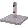 vidaXL Base Porta Ombrellone in Granito Nero 20 kg Supporto Tenda Parasole