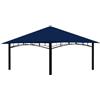 freigarten.de fregarten.de, tetto di ricambio per gazebo, 3 x 3 m, impermeabile, materiale: PVC Panama Soft 370 g/m² extra forte, modello 3 (blu marino)