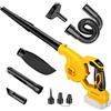 WingFly Soffiatore di Foglie Compatibile con Dewalt 20V Batteria, Aspirapolvere da Giardino, Soffiatori per Foglie Regolabile Velocità per Soffiare Foglie/Neve/Polvere, Senza Batterie