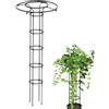 Baoqifong Ombrello verticale per piante a traliccio | Graticcio da giardino per piante rampicanti e fiori | Supporto per vasi di fiori fai da te per traliccio rampicante Paletto in filo metallico antiruggine