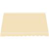 Megashopitalia Telo di Ricambio per Tenda da Sole a Caduta in Poliestere da 280gr/mq PU Impermeabile (Beige, L200xP250 CM)