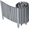Garronda Rollborder Recinzione in legno flessibile 200 x 40 cm bordatura giardino bordura per aiuola staccionata in legno cordolo Decorazione da frutteti Palizzata GD-0149 Grigio