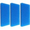 kychenBase CBF-350 / CBF-350B / CBF-550 / CBF-350C / MBF-350 / MBF-550 Spugne Filtro Laghetto - Ricambio Materiale Filtrante, Spugne in Schiuma Filtrante per Laghetto (Tappetini Giapponesi, Set da 3)