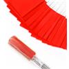 Zozen Confezione da 50 bandiere rosse, 38,1 x 10,2 x 12,7 cm, bandiera da cortile per prato