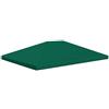 vidaXL Copertura Superiore per Gazebo in Tessuto310 g/m² Verde Tetto Tendone