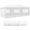 COSTWAY Gazebo da Giardino 6 x 3 m, Tendone per Feste con 4 Pareti Rimovibili, con Borsa di Trasporto, Impermeabile Protezione UV, per Matrimonio Eventi e Barbecue
