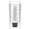 C-Juzarl Hydroponic Growing System con luce e 30 fori, torre idroponica verticale con serbatoio dell'acqua da 10 l, kit per torre aeroponiche per frutta, verdura ed erbe aromatiche (grigio)