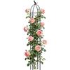 Generico Struttura da arrampicata - Traliccio 120 cm/145 cm | Asta in fibra di vetro, paletti decorativi antiruggine, supporto per piante Monstera, per esterni, interni, rosa, clematide, verdura, frutta, cetri