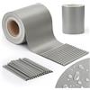 jarolift PVC Strisce Frangivista per Recinzione, Impermeabile, Frangivento, Incluse 25 Clip di Fissaggio, Rotolo 40 m x 19 cm, Grigio - Agata