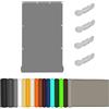 HOCEDO Vela ombreggiante 90 x 370 cm 185 g/m² Vela ombreggiante traspirante Rettangolare Traspirante, protezione solare 95%, protezione UV 98%, adatta per giardino e spazi esterni, Grigio Chiaro