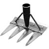 Generico Rastrello Da Diserbo Da Giardino in Acciaio Al Carbonio a 2/3/4/5/7 Denti, Sarchiatore Manuale a Doppia Faccia Con Artiglio, Strumento Staccabile per Il Diserbo, Strumento Rastrellamento Delle Erbacce