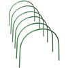 JYCRA - Archi di supporto in metallo rivestiti in plastica per serra a tunnel, per proteggere e coltivare piante da giardino, 6 pezzi da 1,2 m