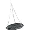 BBQ-Toro Griglia rotonda in ghisa Ø 54 cm | già bruciata - preseasoned | Griglia per esterni con corda di sospensione, griglia sospesa per barbecue girevole, griglia in ghisa per trici piedi