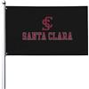 Generic Bandiera Da Giardino Santa Clara University Logo Garden Flag Durevole Bandiere Decorative Lavabile Bandiera Da Cortile Per Celebrazioni Festival Feste 90X152CM