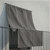 INTRECCI Tenda da Sole per Esterno, Tenda da Sole per Balconi, Impermeabile, a Caduta, 200x300 cm con Occhielli Laterali, Telo Ombreggiante, Riduce Luce e Calore, Migliora la Privacy, Colore antracite