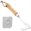 ZSMJAER Sarchiatore per Erbacce,Sarchiatore Manuale,Tagliaerba in Acciaio Inox con Manico,Attrezzi da Giardino,per Rimuovere Muschio ed Erbacce dalle Fughe delle Piastrelle