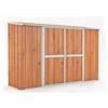 Notek Box in Acciaio Zincato Casetta da Giardino in Lamiera 3.07 x 1.00 m x h1.92 m - 67 kg - 3,07 Metri Quadri - Legno