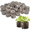 Kseyic 50 Pezzi Pellet di Torba, Dischetti di Torba per Germinazione,Tappi di partenza per Semi di Torba, Miscela di Semi per Interni per la Coltivazione di Erbe