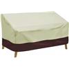 Yuanpgky Copridivano impermeabile da esterno, in tessuto Oxford 210D, copertura per panca con coulisse, per mobili da giardino a 2-4 posti, colore beige (210D: 193 x 83 x 84 m)