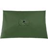 TITA-DONG Sostituzione del Baldacchino Dell'ombrellone Rettangolare 6 Stecche, Baldacchino Dell'ombrello di Ricambio Resistente Allo Sbiadimento, Copertura Superiore del Baldacchino Dell'ombra del(Verde)