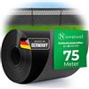 Novatool 3X 25m Rotolo Strisce Privacy PP Premium per Recinzioni a Pannelli Doppia Asta ANTRACITE RAL 7016-19 cm altezza - 30 File Strisce Privacy Recinzione a Pannelli GRIGIO con Scanalature Elementi