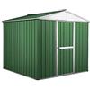 Notek Box in Acciaio Zincato Casetta da Giardino in Lamiera 2.75 x 1.75 m x h2.12 m - 87 KG - 4,81 metri quadri - VERDE