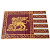 NS BANDIERE SRL Bandiera Serenissima Repubblica Venezia San Marco Leone con Libro cm 100x150, Tessuto Stamina 220gr m² con Code Attaccate | NS Bandiere
