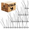 NIEDERBERG METALL Dissuasori Piccioni da Esterno - 6 Metri Repellente Piccioni di Plastica con 120 Punte Anti Piccioni - Scaccia Uccelli - Dissuasori per Gatti - Scaccia Piccioni da Balcone e Giardino