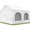 TOOLPORT Tendone per feste 4x5 m Gazebo party per sagre, mercati 450 N bianco impermeabile protezione UV
