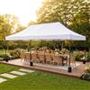 VOWNER Gazebo 3x6m Pieghevole Impermeabile, Gazebo Esterno Resistente Pop-up Regolabile in Altezza, Giardino Protezione UV 50+,Padiglione con Borsa, Bianco