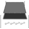 WGLF SUN Vela Ombreggiante Impermeabile 1 x 3.3 m Impermeabile Balcone Recinzione con Occhielli Protezione Raggi UV HDPE Tende Da Sole per Piante Pianta Terrazzo, Grigio Chiaro