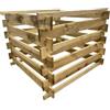 Tiktaktoo Compostiera in legno per compostiera, 90 x 90 x 70 cm