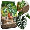 DomoDomo Biovita Substrato 8L per Monstera & Filodendro - Miscela di terra allentata con cocco & perlite - Substrato professionale per piante da appartamento